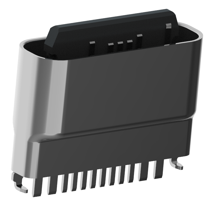 XB-ATCF-12-002 TYP C 12P weibliche Basis wasserdichte Stretchschale ohne Fußschutz L=7.6MM, SMT exponiert 1.0MM, Ladedatenversion